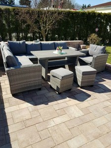 Alu Poly Rattanpremium Gartenmobel Essgruppe Lounge Sitzgruppe Garten Garnitur Ebay