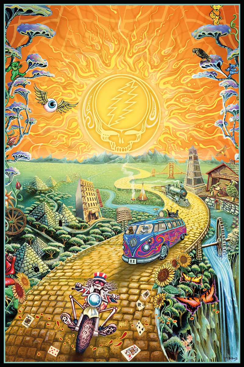GRATEFUL DEAD - GOLDEN ROAD POSTER 24x36 - MUSIC GARCIA 241415 | eBay