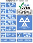 MOT SIGN | MOT SIGNS | VOSA DVSA | MOT SIGN PACK | MOTORCYCLE MOT 11 ...
