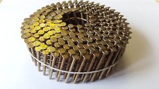 COIL NAILS 2.1 x 25mm BRIGHT RING POINTED FLAT TYPE COIL NAILS. x19,600 PER BOX