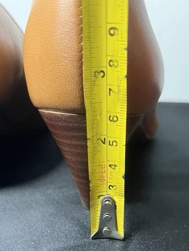 Sofft Leather Light Cognac Brown Slip On Heels Pumps Pointed Toe Women’s Sz 7.5M - Picture 10 of 24