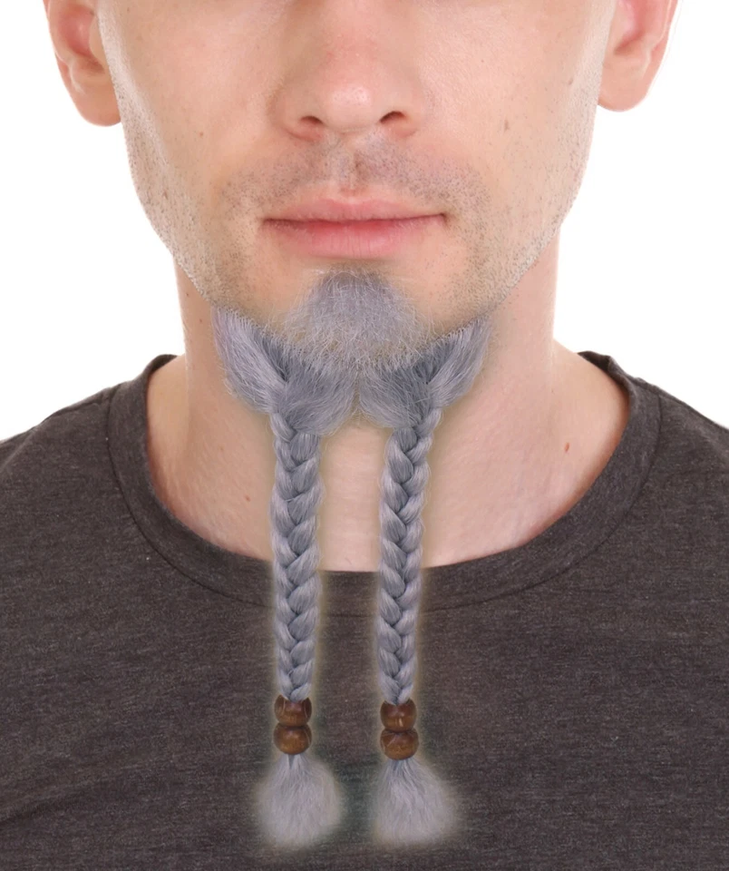 Adult Men's Sparrow Goatee Long Human Hair Black Beard, Perfect for Cosplay - Image 4 of 4
