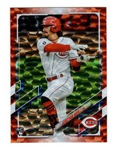 Jonathan India RC 2021 Topps US286 1st RC Orange Foil Refractors #/299 ROY Reds