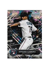 2022 Bowman Sterling Black Atomic Refractor Edward Cabrera RC Card # 10/10