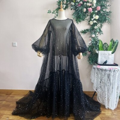 slim fit dress slacks The Black Square Neck Flare Sleeve Midi Dress & Reviews - Black - Dresses