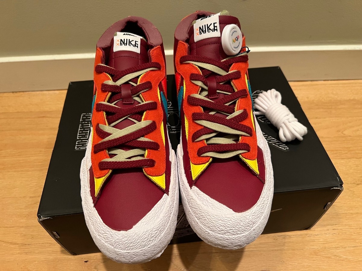 Size 13 - KAWS x sacai x Nike Blazer Low Team Red for sale online