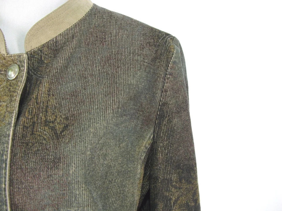 Chaqueta Country Lodenfrey 10 Mujer Envejecida Paisley Pana Steampunk Blazer Foto 3 de 4