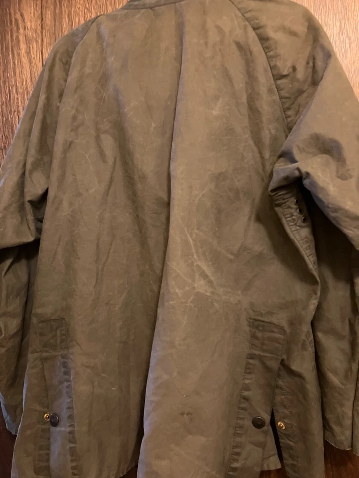 Navy Barbour Bedale waxed Jacket- Size 40 Medium- - Nice!