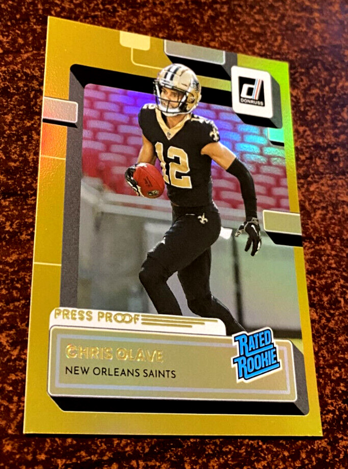 Chris Olave Panini Donruss #309 Press Proof Premium