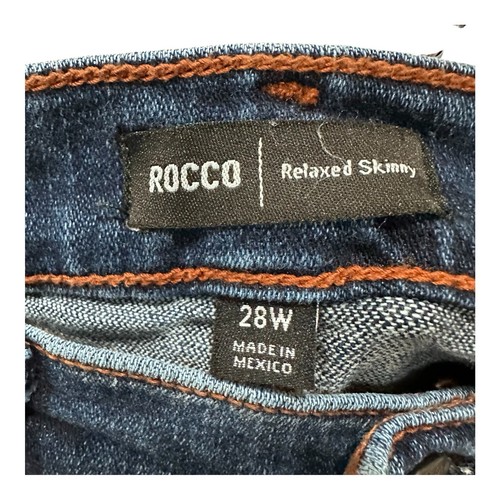 Jeans skinny True Religion uomo taglia 28x33 blu Rocco relaxed senza patta - Foto 8 di 10
