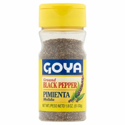 goya ground black pepper 1.8 oz / pimienta molida