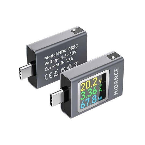 USB Type-C Tester LED Display Voltmeter Ammeter DC Current Voltage Meter Power - Picture 21 of 24