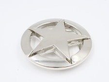 Sheriff Star Novelty Chrome Metal Belt Buckle
