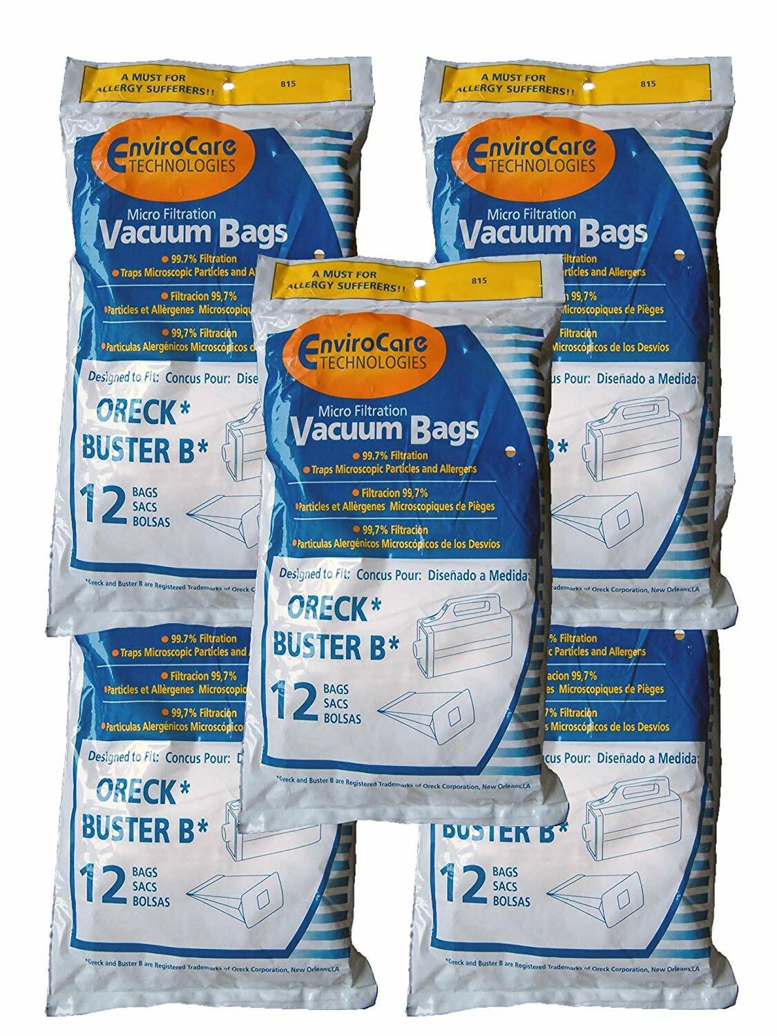 Fits For Oreck BB PKBB12DW Allergy Portable Canister Vacuum Bags Model