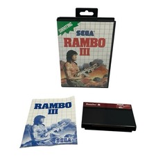 Rambo 3 (Sega Master System, 1988) SMS CIB Complete w/ Manual Tested & Works