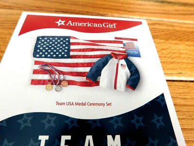 AMERICAN GIRL TEAM USA MEDAL CEREMONY SET NEW IN BOX FREE SHIPPING SEALED