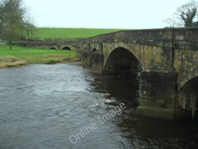 Photo 6x4 Edisford Bridge Clitheroe/SD7441 Essential structure that allo c2010