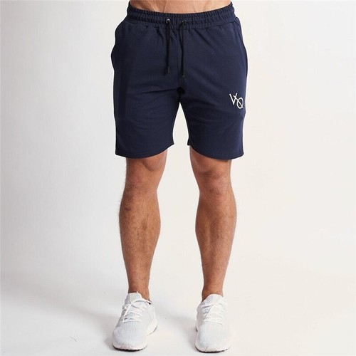 Pantalones Cortos De Algodón Para Hombres Moda Casual Deportivo Gimnasio  Fitness | eBay
