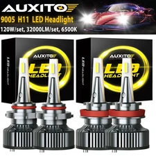 AUXITO 9005 H11 LED Headlight Bulbs Conversion Kit High Low Beam 6500K White Y13