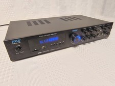 Pyle Bluetooth 5.1 Amp PDA8BU. 2 Mic in Karaoke. Black Great Condition No Remote