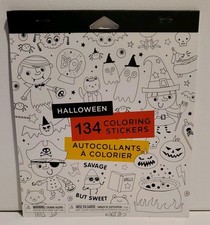 American Greetings Halloween 134 Coloring Stickers New