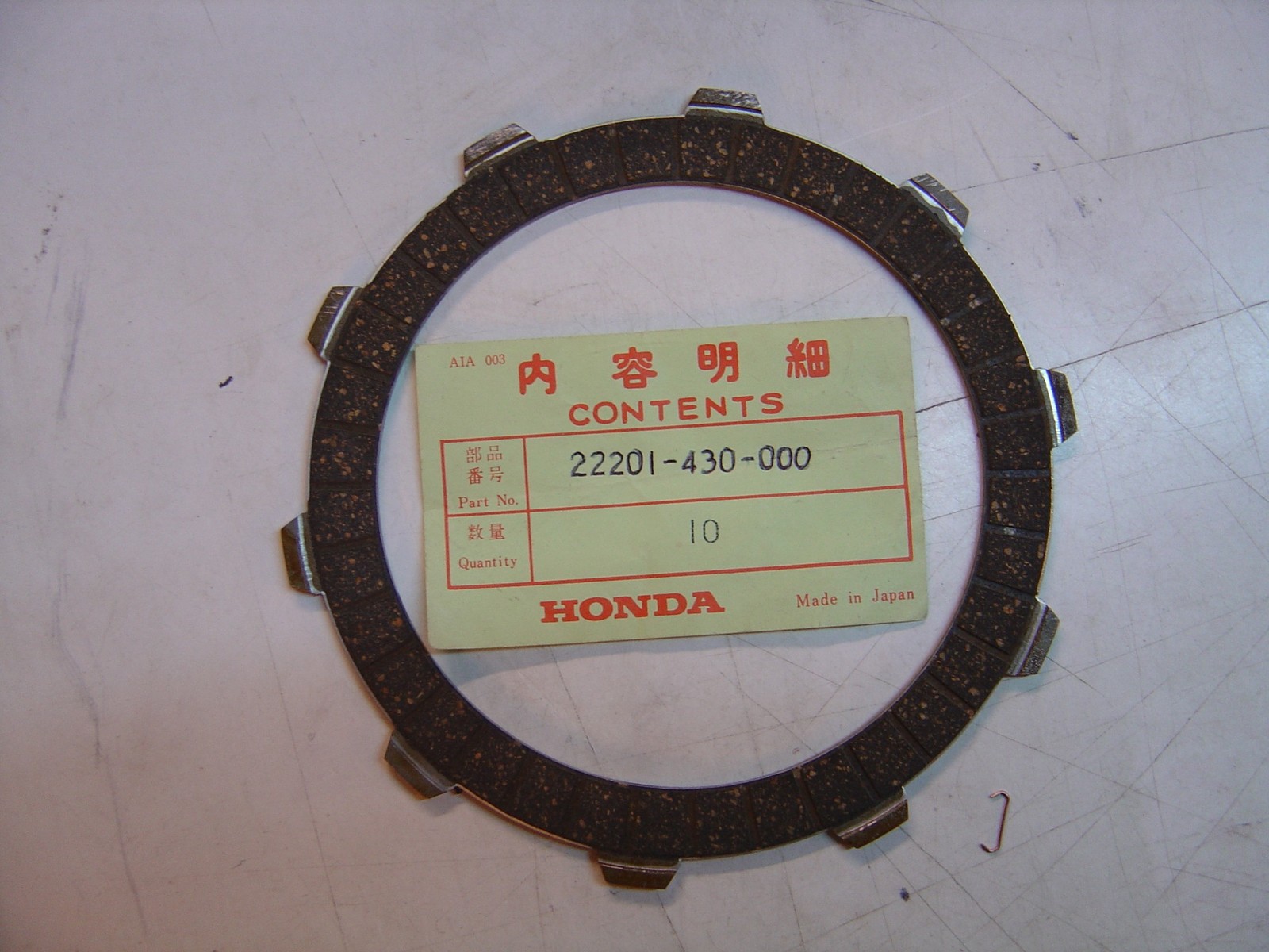 Disque d'embrayage pour CR250R Elsinore - Pièce de friction transmission moto cross 2 temps