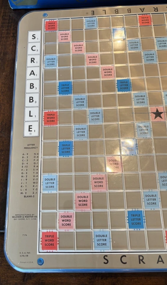 VTG Scrabble Crossword Game Deluxe Edition Turntable Base Game 1982 Complete 71 - Image 2 of 4