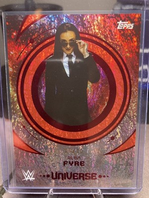 WWE Topps Universe Alba Fyre Red Magma 06/10 #30