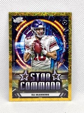 2024 Topps Cosmic Chrome Eli Manning Star Command GOLD Interstellar /50 Giants