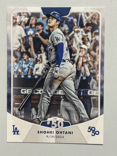 Shohei Ohtani #HR50 — 2024 Topps 50/50: Shohei Ohtani baseball card