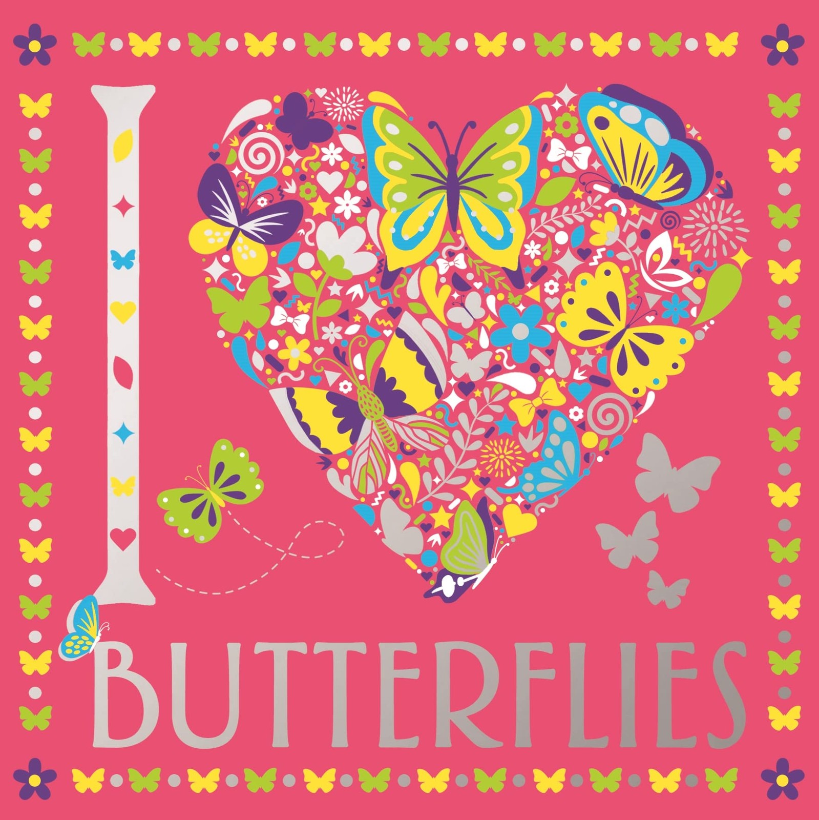 I Heart Butterflies: 1 (I Heart Pocket Colouring, 17),Felicity F