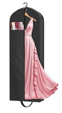 65" Long Garment Bags for Travel for Women Heavy Duty Dress Bags for Gowns 4"...