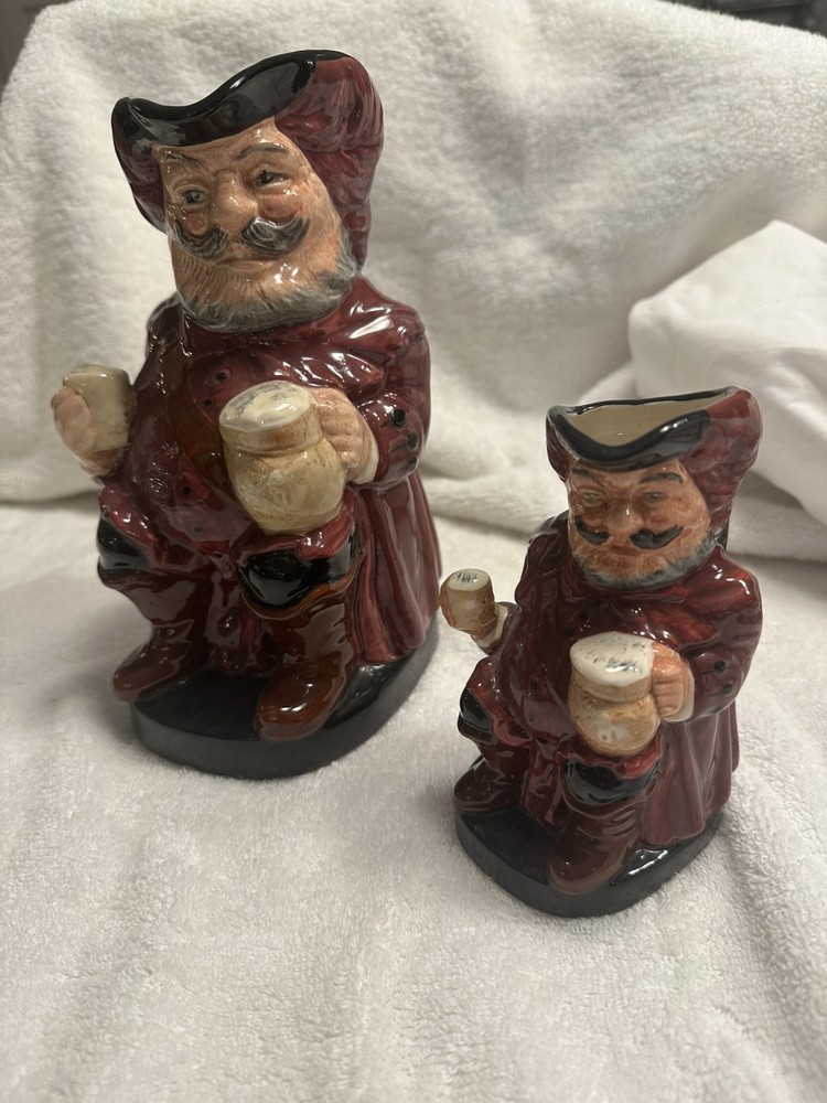 Royal Doulton Toby Falstaff Set in 5 and 8 Inch Sizes
