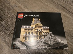 LEGO Architecture Louvre 21024 Landmark Series Complete Set w/ Manual