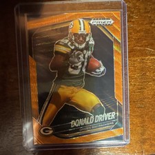 Panini 2023 Prizm Black Orange Prizm /35 Donald Driver #61 numbered to 60