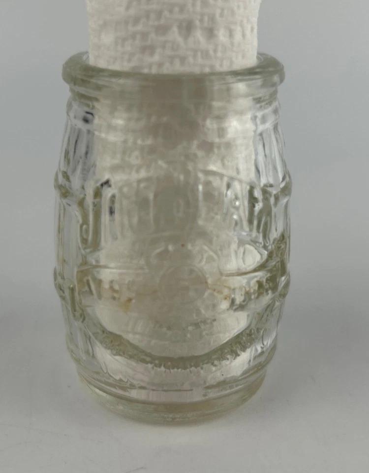 Juego de vasos de chupito de cerámica y vidrio Jim Beam Devils Cut Barrel vintage Foto 3 de 4