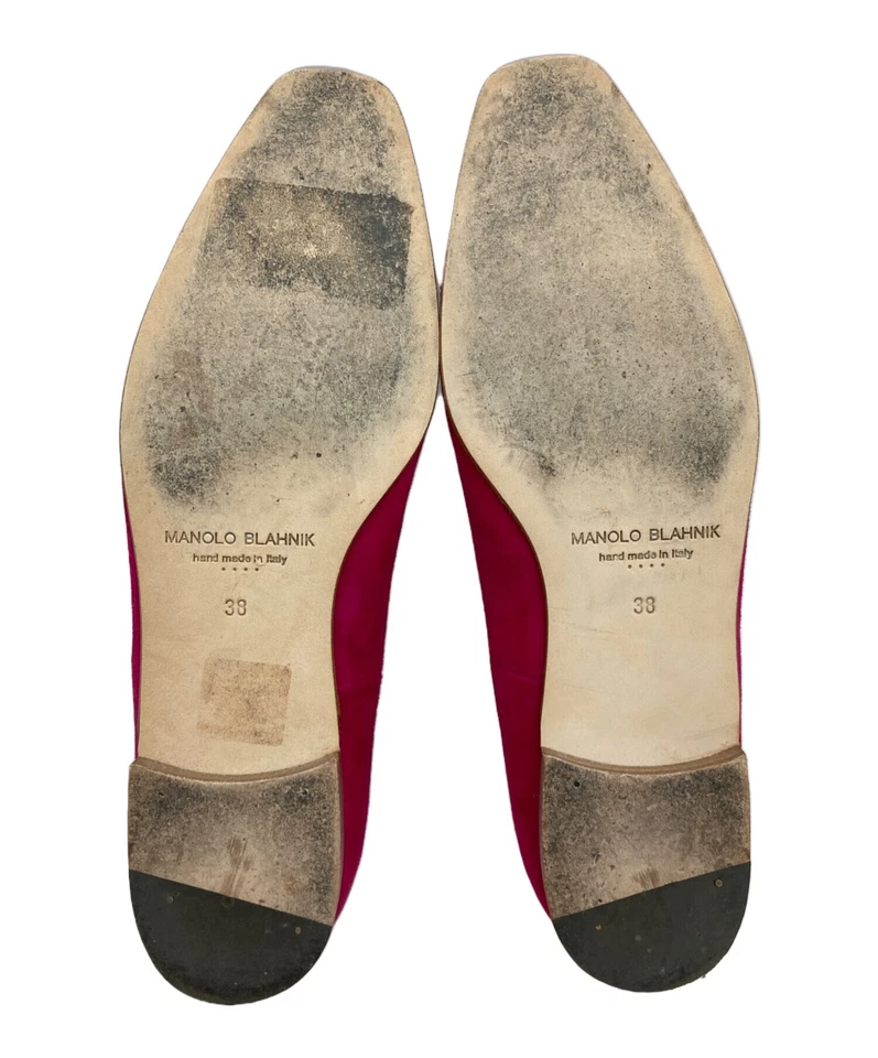 Zapatos Oxford Manolo Blahnik/ (Manolo Blahnik) Gamuza Rosa Talla: 38 Foto 4 de 4