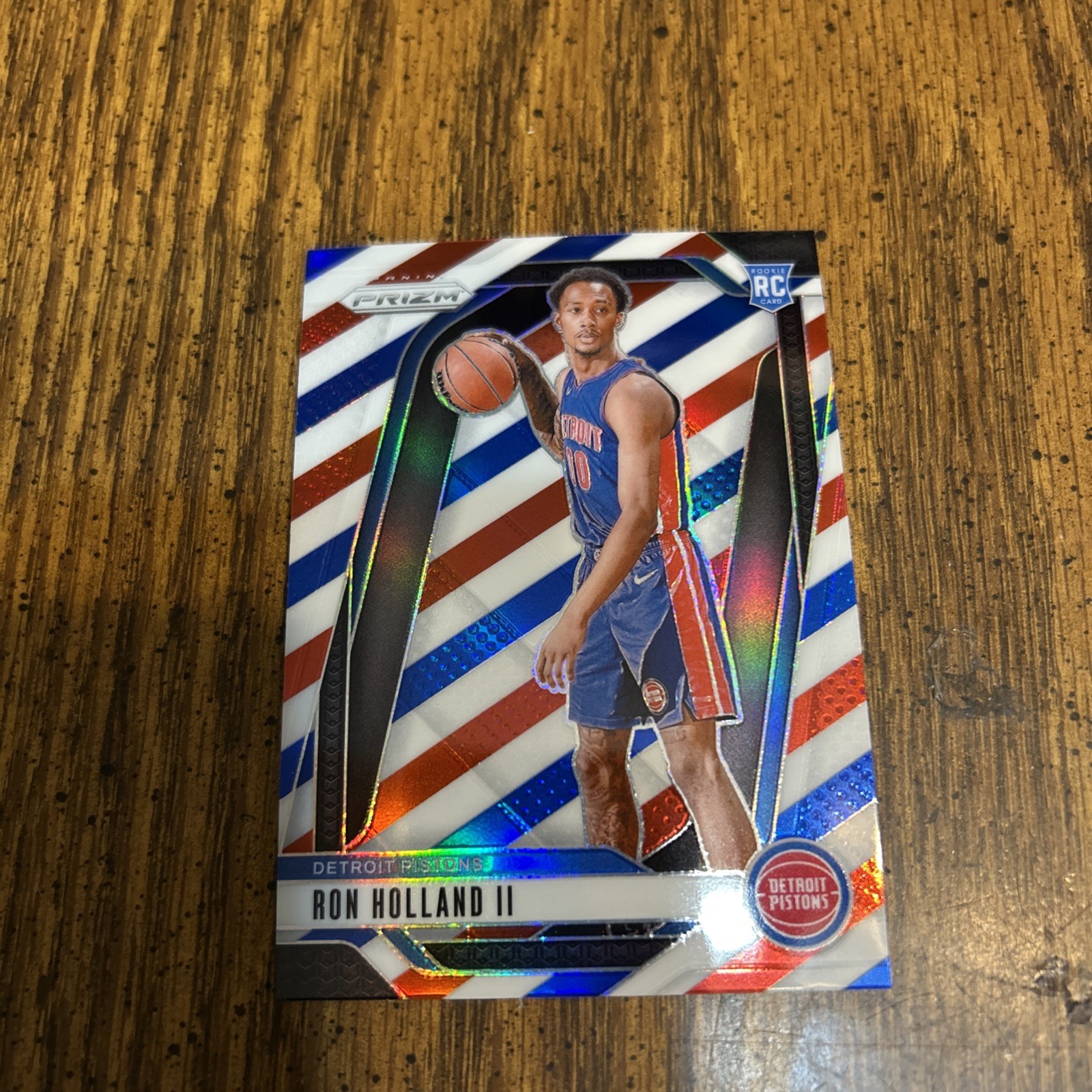 2024-25 PANINI PRIZM RON HOLLAND II RC RED WHITE BLUE PRIZM ROOKIE CARD #269