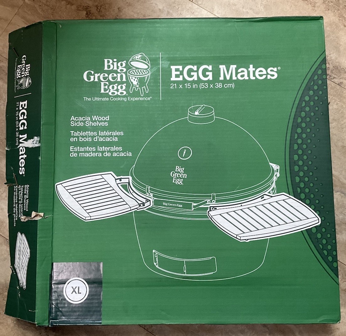 Big Green Egg Acacia Wood Mates Shelves 21 x 15 2 Pack XXL Size New Other