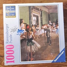 Ravensburger Puzzle -Degas “The School of Dance” 1000 Pieces NEW SEALED Art Gift