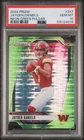 2024 PANINI PRIZM NEON GREEN PULSAR #347 JAYDEN DANIELS ROOKIE RC PSA 10