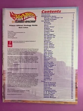 COVERLESS Hot Wheels Turbo Racing 1999 Prima Strategy Guide for PS1 & N64