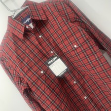 Wrangler Men's Western Pearl Snap Long Sleeve Shirt Small Relaxed New With Tags