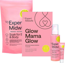 My Expert Midwife Glow Mama Glow Pregnancy & Postpartum Self-Care Gift Set, Incl