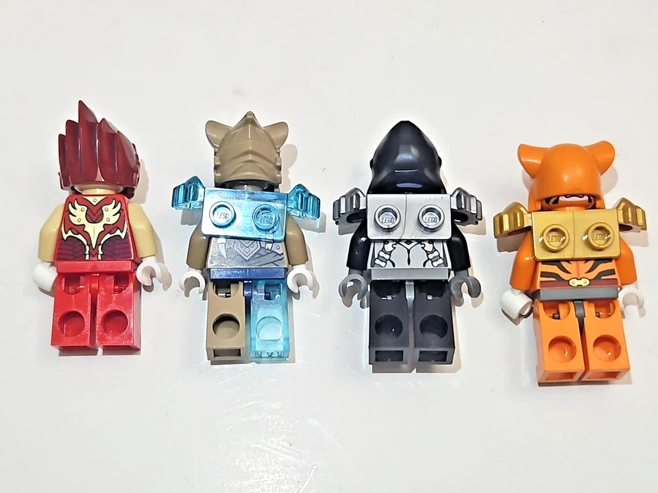 Lego Legends of Chima Minifigure & Accessory Lot - 12 Animal Figures w/ Weapons - Image 4 of 4