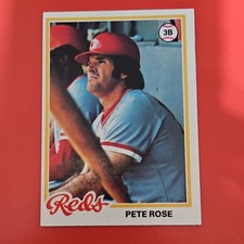 Topps 1978 Pete Rose Cincinnati Reds #20 Base Set MLB Baseball Card