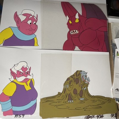 BLACKSTAR animation cel production art cartoons vintage He-Man 80 s Tv Shows  I3