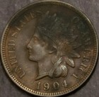  LOT OF (5) NICE INDIAN HEAD CENTS, FULL LIBERTY SET 1902,1904,1905,1907,1908 — photo 3