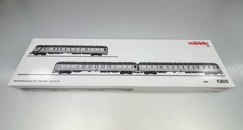 (KY) Märklin H0 43829 + 43803 Silberling-Set Nahverkehrswagen DB [AC, OVP] | Condition: Gebraucht