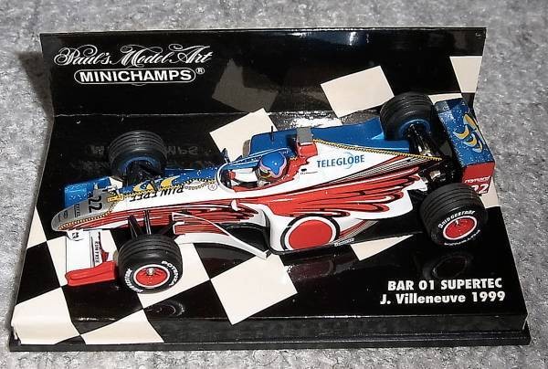 1/43 BAR 01 Supertech Villeneuve 1999 Renault Honda F1 Model Car New